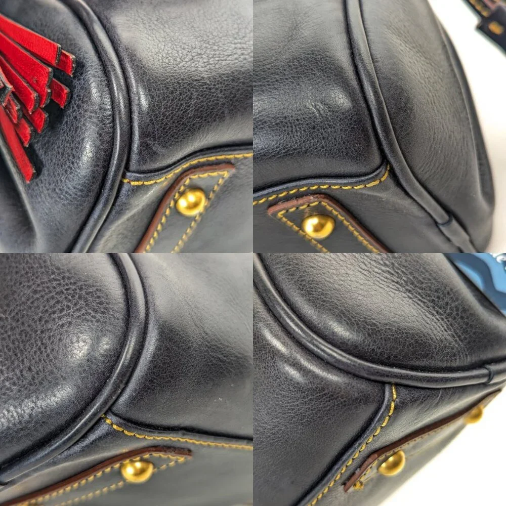 DOONEY & BOURKE USA Black Leather Florentine Hobo Satchel - Made in USA - NEW - Picture 12 of 16